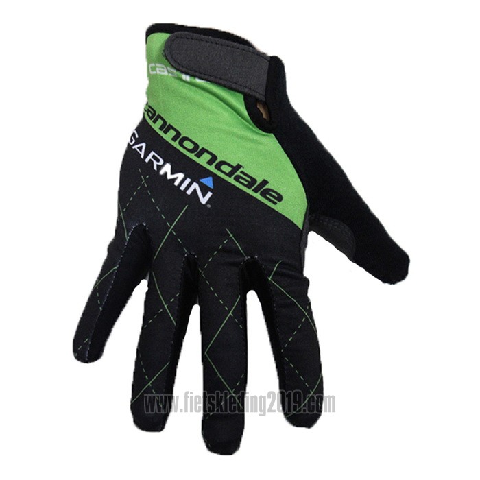 2020 Cannondale Garmin Handschoenen Met Lange Vingers Zwart Groen